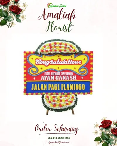 Bunga Papan Congratulation di Kandang Panjang
